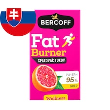 Bercoff Wellness Spalovač tukov Pu-Erh s príchuťou Grepu 15 x 2 g (30 g)