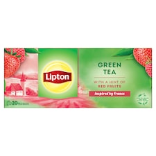 Lipton Green Tea Red Fruits aromatizovaný čaj 20 vrecúšok 28 g