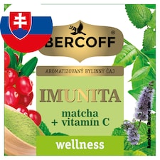 Bercoff Wellness Imunita matcha + vitamín C aromatizovaný bylinný čaj 10 x 1,5 g (15 g)
