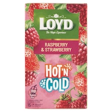 Loyd Hot'n Cold bylinno-ovocný čaj s príchuťou maliny a jahody 15 x 2 g (30 g)