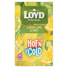 Loyd Hot'n Cold bylinno-ovocný čaj s mätou a citrónovo-limetkovou príchuťou 15 x 2 g (30 g)