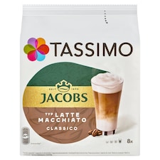 Tassimo Jacobs Latte Macchiato Classico pražená mletá káva v kapsulách 8 ks 264 g