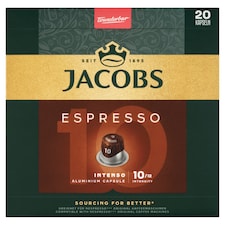 Jacobs Espresso Intenso pražená mletá káva v kapsulách 20 ks 104 g