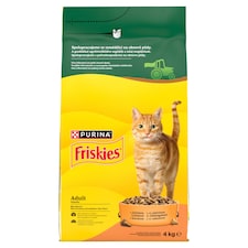 Friskies granule pre mačky kura, zelenina 4 kg