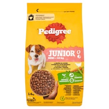 Pedigree Junior Mini s hydinovým a zeleninou 1,4 kg
