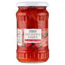 Červená paprika rezaná v sladkokyslom náleve 320 g