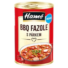 Hamé BBQ fazuľa s párkom 400 g