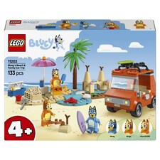 LEGO Bluey 11202 Bluey a rodinný výlet autom na pláž
