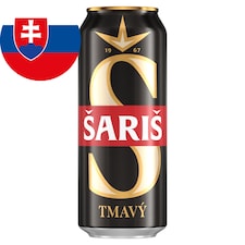 Šariš Pivo ležiak tmavý 500 ml