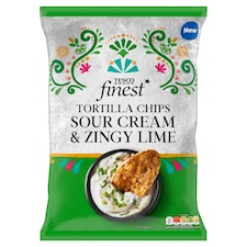 Finest Kukuričné lupienky s príchuťou kyslej smotany a limetky 150 g