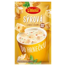 Vitana Do hrnečku Instantná polievka syrová so žemličkami 22 g