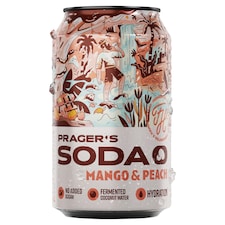 PRAGER'S Soda mango & peach 330 ml