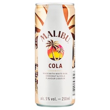 Malibu Cola miešaný alkoholický nápoj sýtený 250 ml