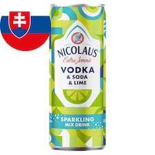 Nicolaus Extra jemná vodka & soda & limeta 6 % 250 ml