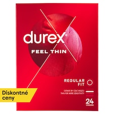 Durex Feel Thin Regular Fit prezervatívy 24 ks