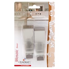 Quadrat 2000 Sanitary Technology Kovový vešiak na dvere 2 ks