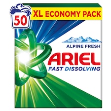 Ariel Alpine Fresh Prášok Na Pranie, 2.75 kg, 50 Praní