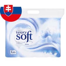 Soft Luxury White Toaletný papier 3 vrstvy 24 kotúčov