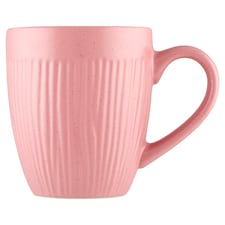 F&F Home Vrúbkovaný hrnček ružový