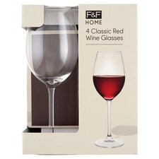 F&F Home Classic Red pohár 540 ml 4 ks