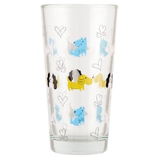 Sklenený pohár so psím vzorom 370 ml