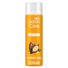 Gillette Satin Care Gél na Holenie pre Ženy s Dotykom Arganového Oleja na Suchú Pokožku