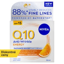 Nivea Q10 Energy Rozjasňujúci denný krém proti vráskam OF 15 50 ml