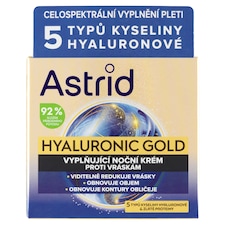 Astrid Hyaluronic Gold vyplňujúci nočný krém proti vráskam 50 ml