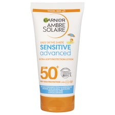 Garnier Ambre Solaire Sensitive Advanced opaľovacie mlieko s veľmi vysokou ochranou pre deti SPF 50
