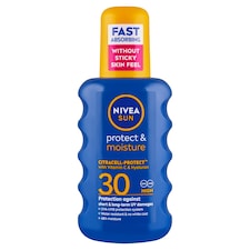 Nivea Sun Protect & Moisture Hydratačný sprej na opaľovanie OF 30 200 ml