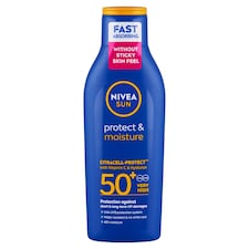Nivea Sun Protect & Moisture Hydratačné mlieko na opaľovanie OF 50+ 200 ml