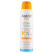 Astrid Sun Detský neviditeľný suchý sprej na opaľovanie SPF 50 150 ml