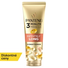 Pantene Pro-V Inifnitely Long 3 Minute Miracle kondicionér 220 ml na dlhé, oslabené vlasy