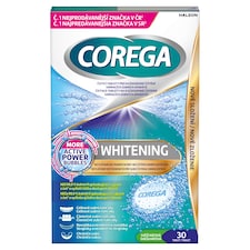 Corega Whitening čistiace tablety 30 ks