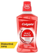 Colgate Max White Whiter Teeth bieliaca ústna voda bez alkoholu 500 ml