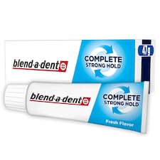 Fixačný Krém Blend-a-dent Plus Food Barrier Fresh Na Úplné A Čiastočné Zubné Protézy 47 ml