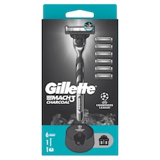 UEFA Champions League Special Edition Gillette Mach3 Charcoal Holiaci Strojček pre Mužov