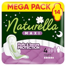 Naturella Maxi Night veľkosť 4 Vložky S Krídelkami, 14