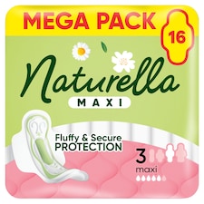 Naturella Maxi Maxi veľkosť 3 Vložky S Krídelkami, 16
