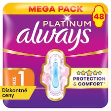 Always Platinum Hygienické Vložky Normal (veľkosť 1) 48 Vložiek