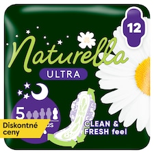 Naturella Ultra Night Plus vložky s krídelkami veľkosť 5 12 ks