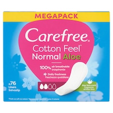 Carefree Cotton Feel Normal Aloe Vera slipové vložky 76 ks