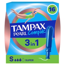 Tampax Pearl Compak Super tampóny s aplikátorom 16 ks