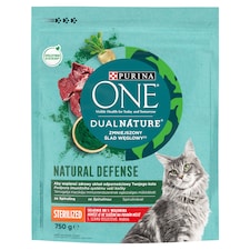Purina ONE Dual Nature Sterilised granule pre mačky spirulina, hovädzie 750 g