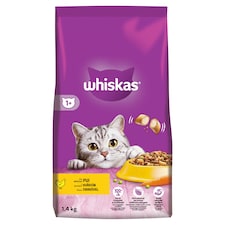 Whiskas 1+ s lahodným kuracím 1,4 kg