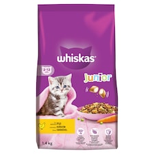 Whiskas Junior S lahodným kuracím 1,4 kg
