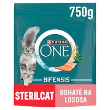 Purina ONE Bifensis Sterilised granule pre mačky losos 750 g