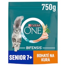 Purina ONE Bifensis Senior 7+ granule pre mačky kura 750 g