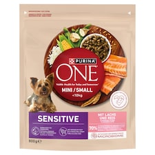 Purina ONE Mini Sensitive granule pre psov losos 800 g