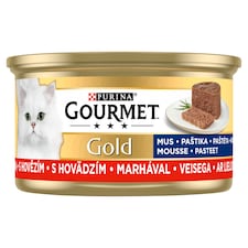 Gourmet Gold konzerva pre mačky hovädzie paštéta 85 g
